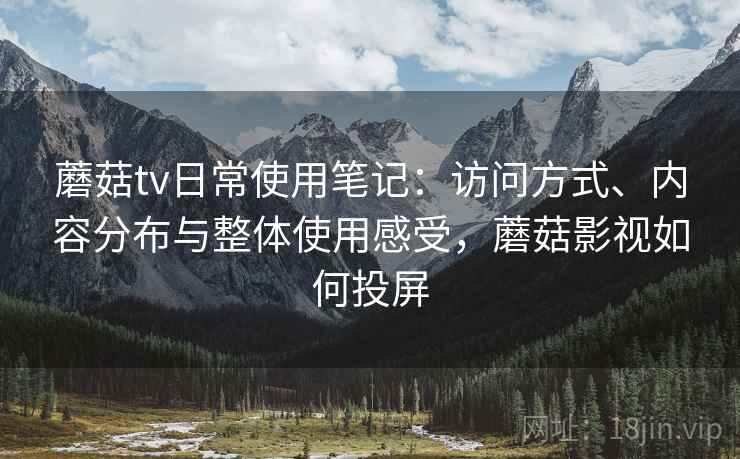 蘑菇tv日常使用笔记：访问方式、内容分布与整体使用感受，蘑菇影视如何投屏