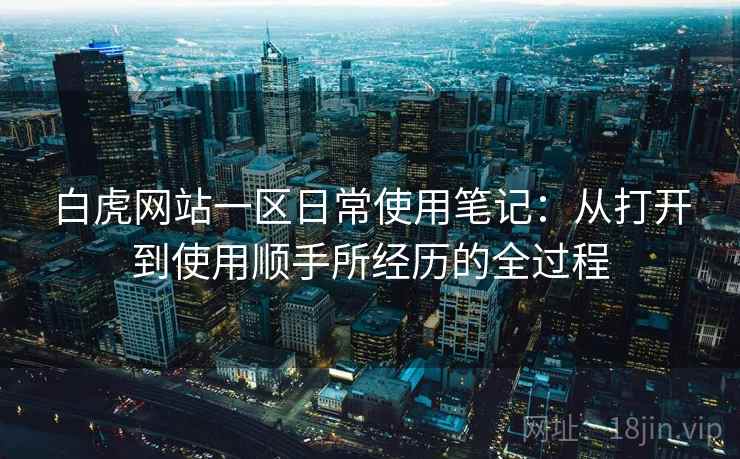 白虎网站一区日常使用笔记：从打开到使用顺手所经历的全过程