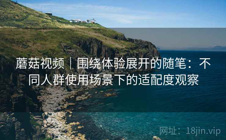 蘑菇视频｜围绕体验展开的随笔：不同人群使用场景下的适配度观察