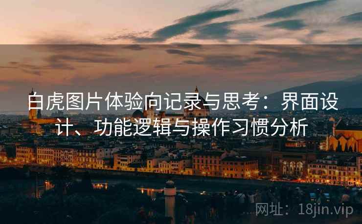 白虎图片体验向记录与思考:界面设计、功能逻辑与操作习惯分析 白虎图片体验向记录与思考:界面设计、功能逻辑与操作习惯分析